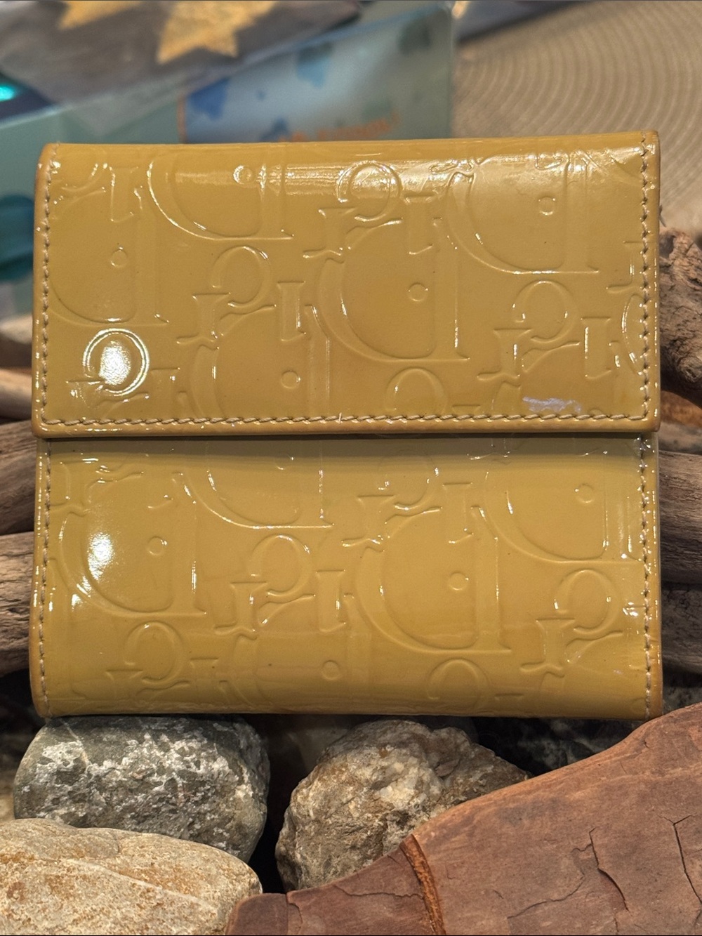 Dior Leather Wallet - Pale Mustard Yellow - Picture 2 of 10